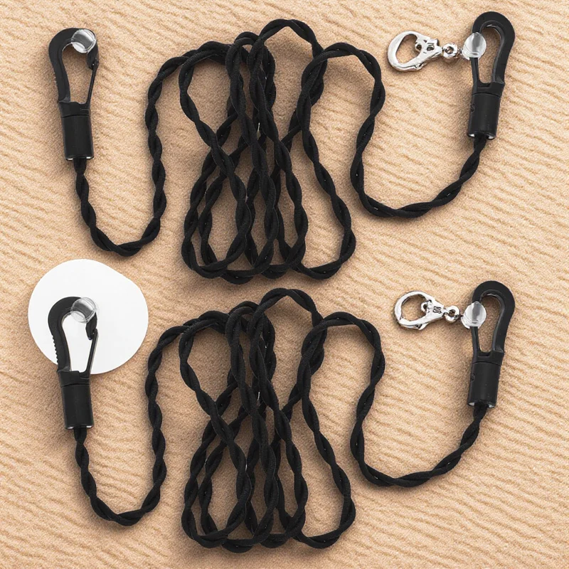 Tendedero portátil retráctil para ropa de viaje, 2 uds., para acampar al aire libre, senderismo, correa de secado, cuerda telescópica para lavandería para el hogar