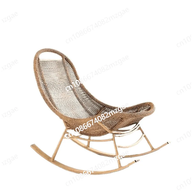 

Outdoor balcony rattan chair rocking chair leisure courtyard lazy sofa recliner