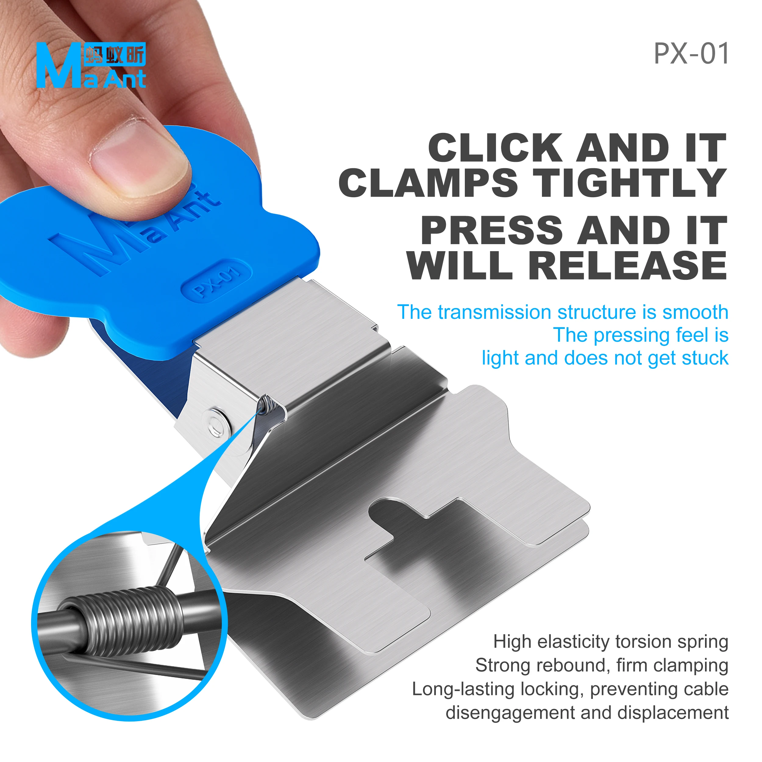 MaAnt PX-01 Universal FPC Connector Fixing Clamp for Phone Mainboard PCB Touch FPC Cable Securing Soldering Repair Clamping Tool