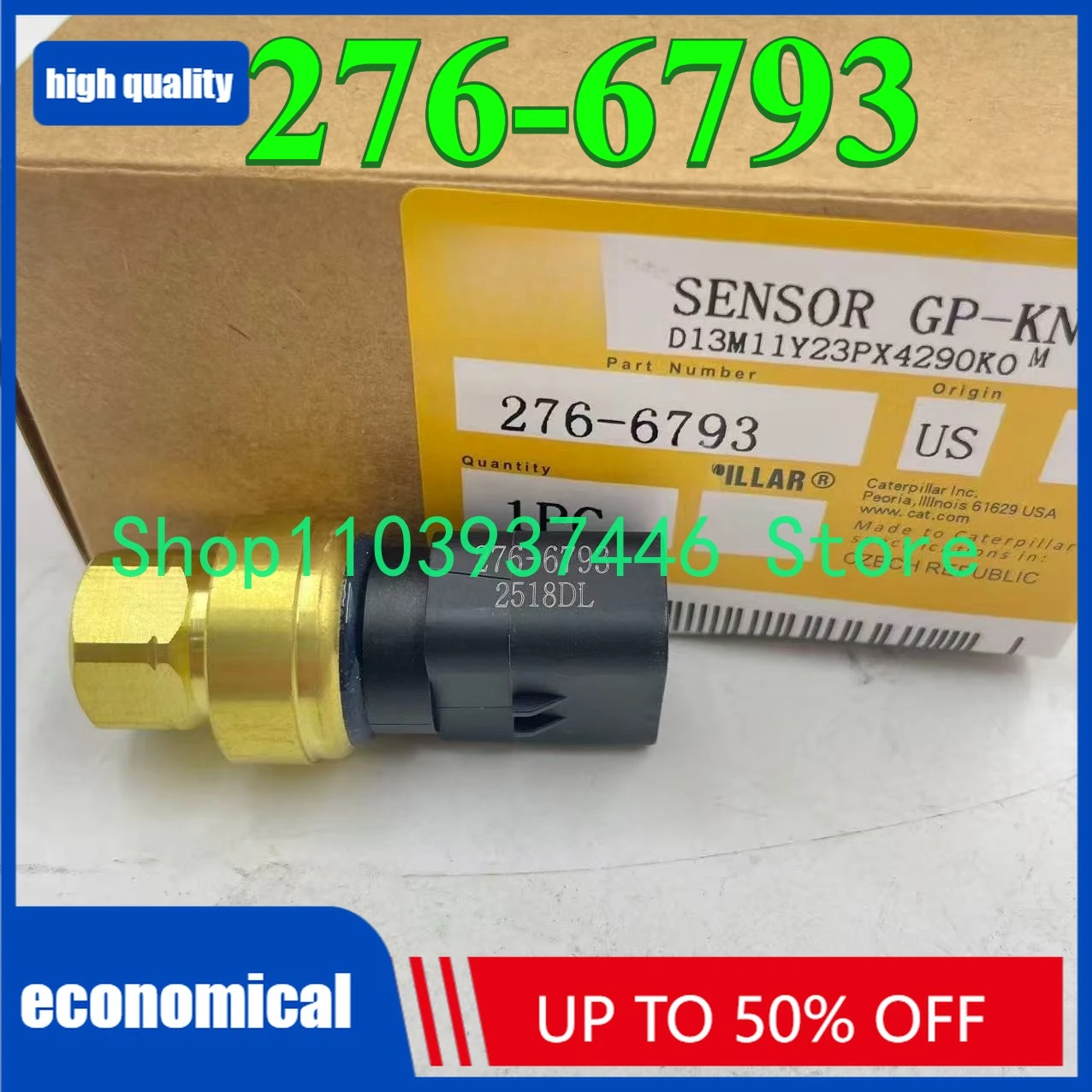 

276-6793 Переключатель датчика давления масла 2766793 для экскаватора 324D 325 325D 329 329D 330 E330D E336D 345D