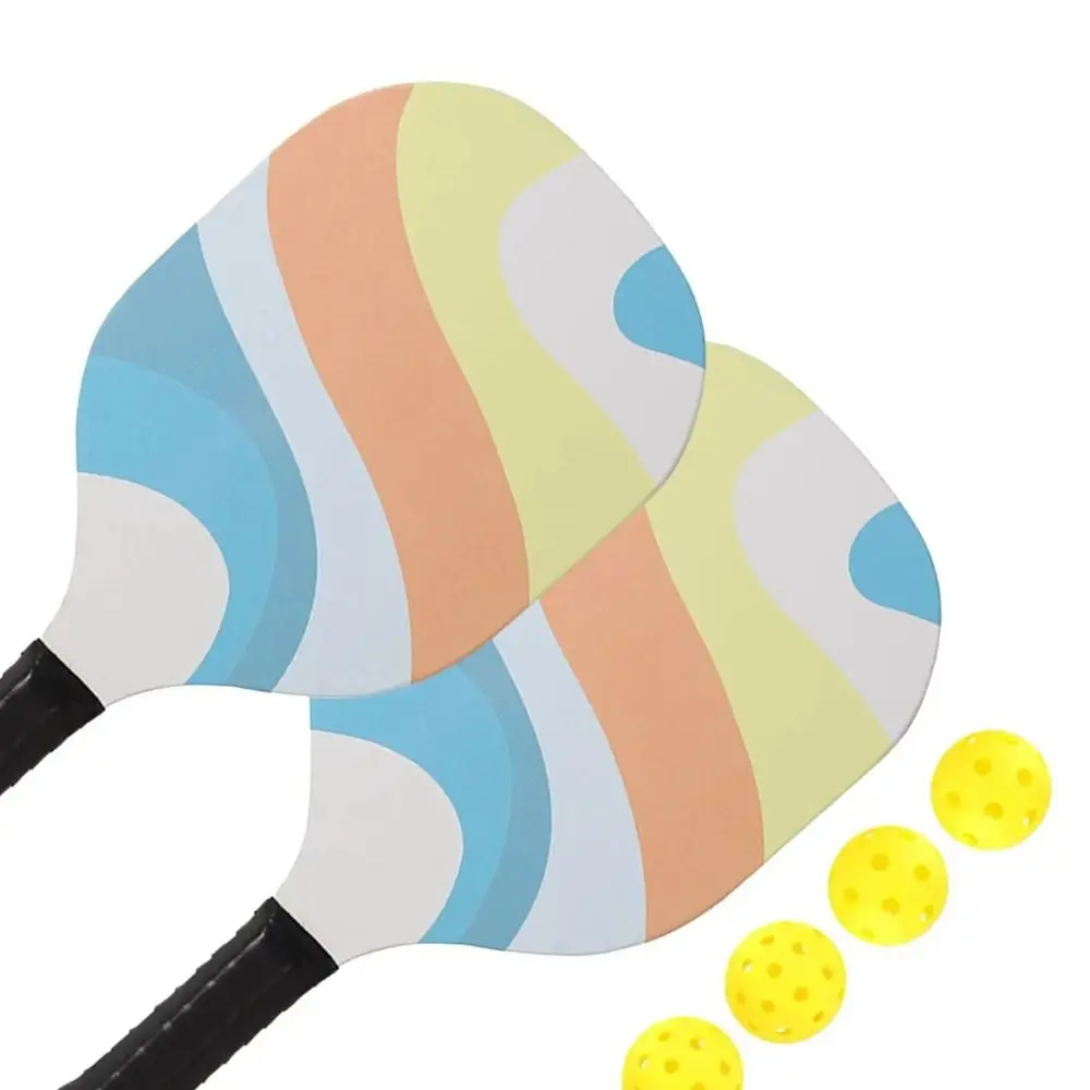 

Wood Pickleball Paddles Set Ergonomic Racket Bag Pickle Ball Racket Colorful Comfortable Pickleball Racquet