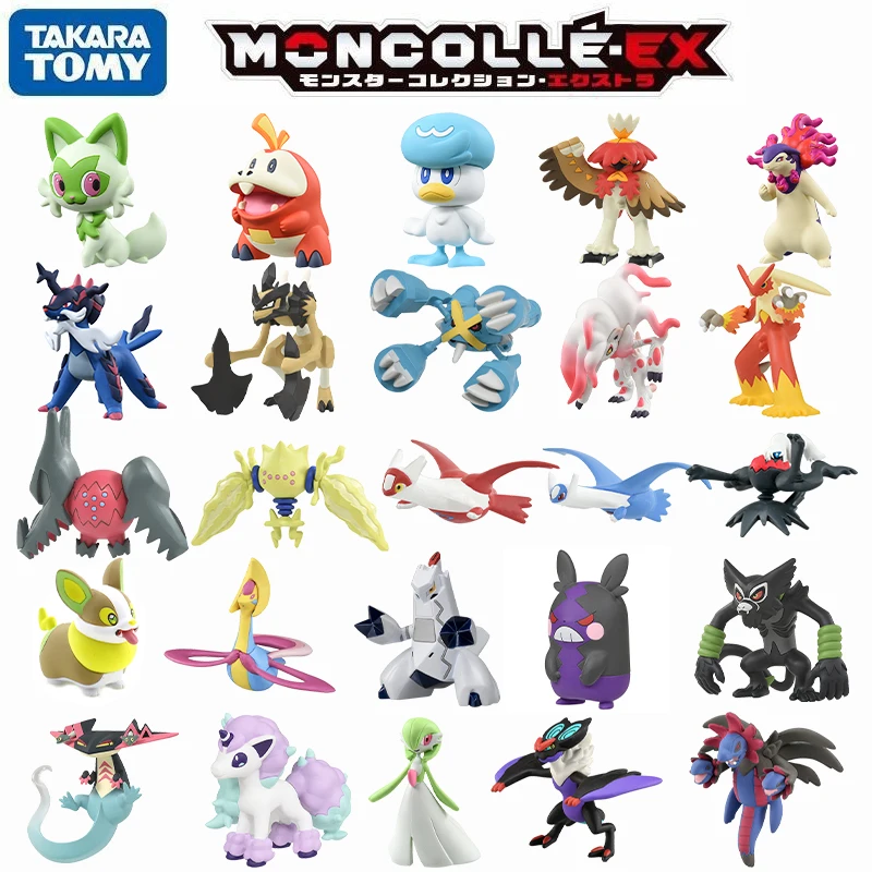 

TAKARA TOMY Pokemon Pocket Monsters Moncolle Galarian Ponyta Dragapult Hydreigon Blaziken Metagross Mini Resin Anime Figure Toys