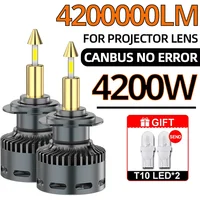 H7 Led CANBUS 360 para lentes de proyector 4200W H11 H1 H8 bombillas de faros de coche HB3 9005 HB4 9006 Hir2 H4 luces antiniebla LED para automóviles