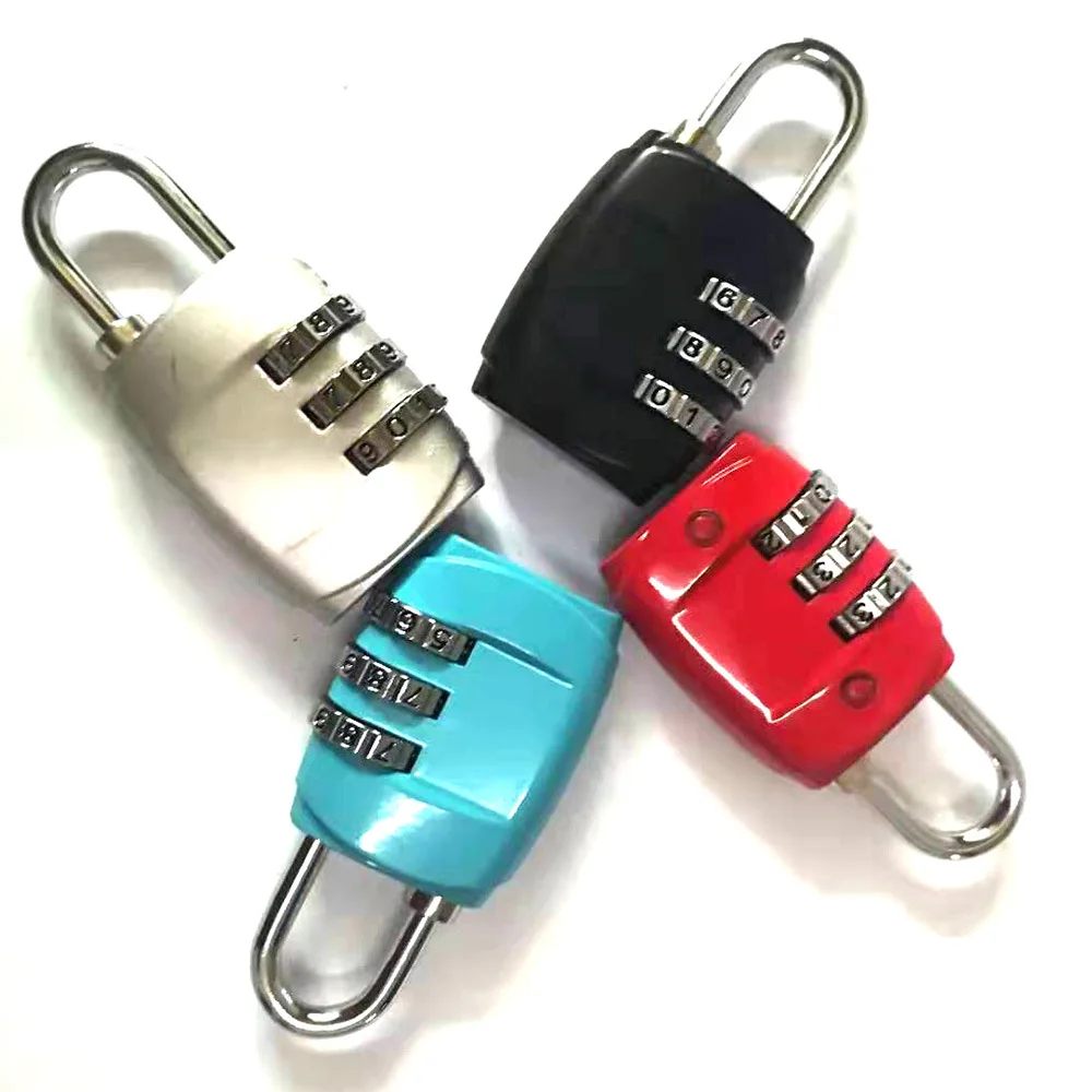 3 digits zinc alloy luggage combination lock gym storage box toolbox small padlock