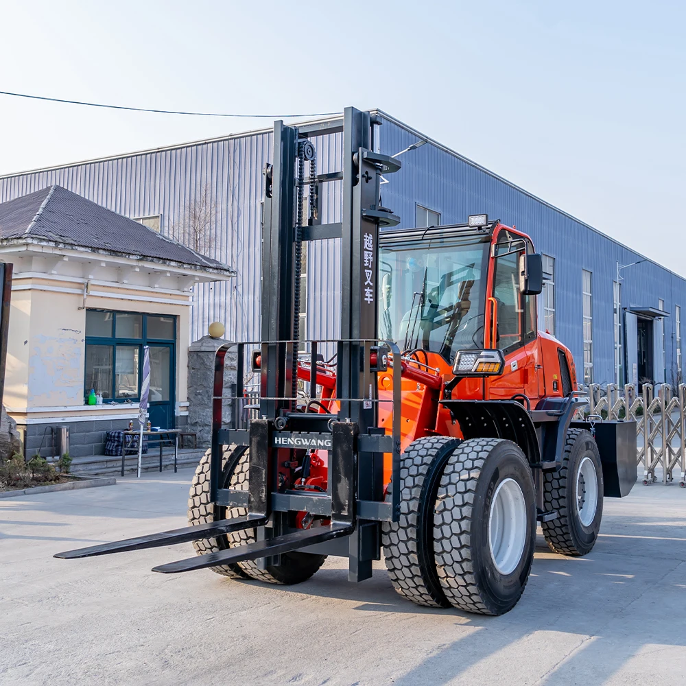 Off-road Forklift All-terrain 3、6-Ton Off-road Wheel Forklift Euro 5 Diesel Engine Handling Engineering Support Customization