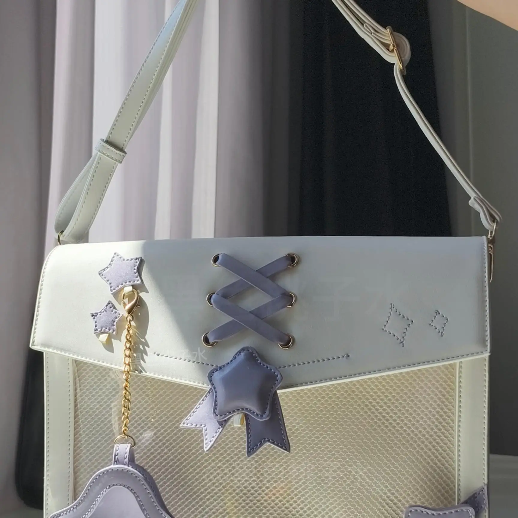 Аниме Love and Deepspace Xavier Impression Wind Сумка Серия Косплей Мультфильм Сумка-мессенджер Сумка на плечо Прозрачная Itabag