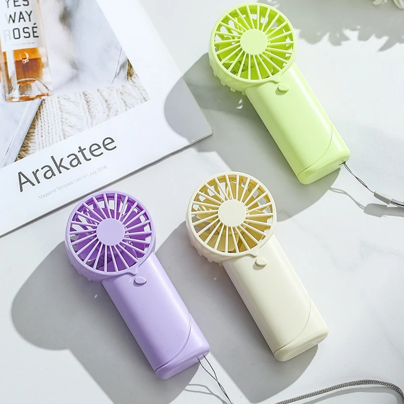 Cute Fan Convenient Creative Small Fan Pocket Hand-held Fan Lightweight Adjustable Portable Handheld Mini Fan Air Coolers