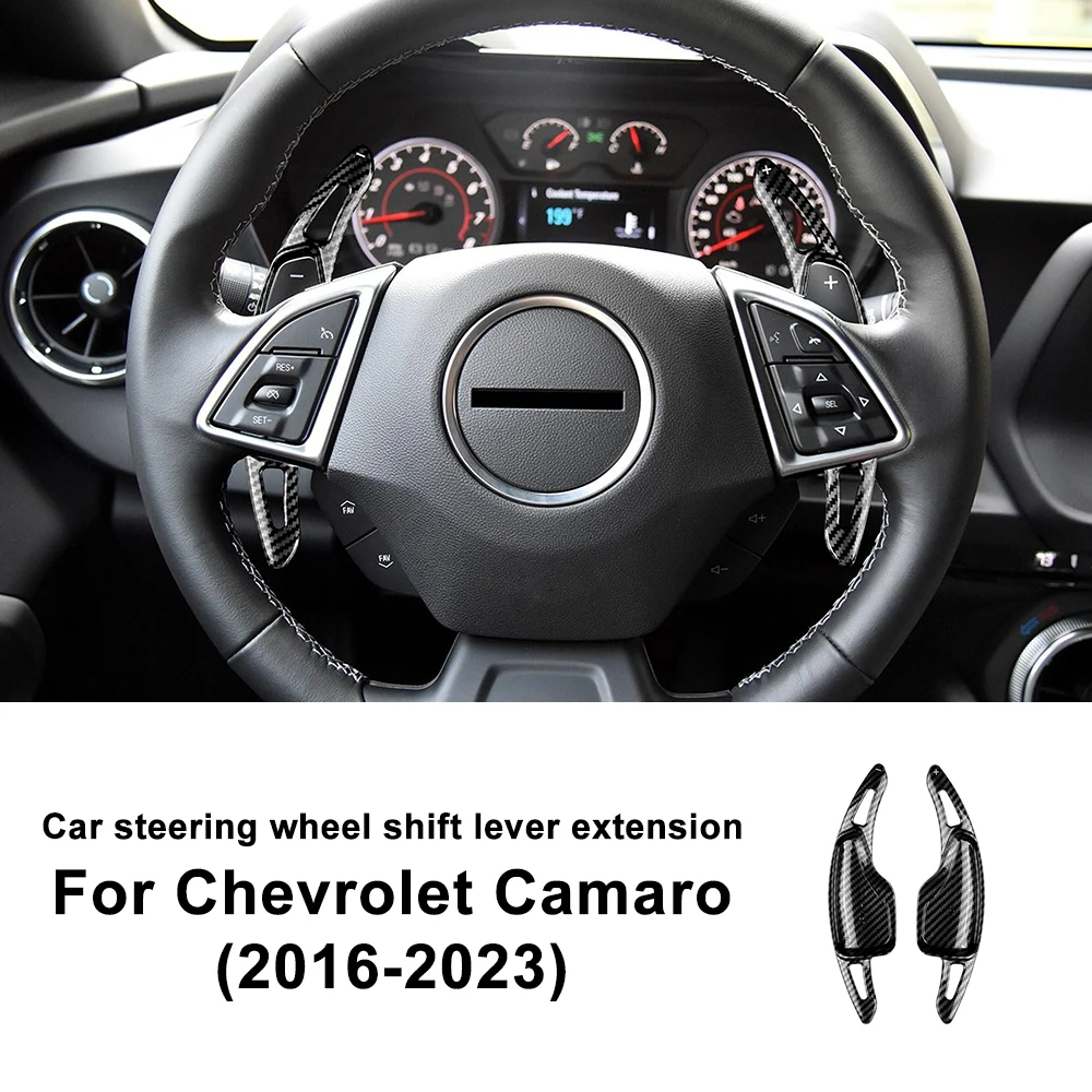 Carbon Fiber Steering Wheel Paddle Shifter Cover for Camaro