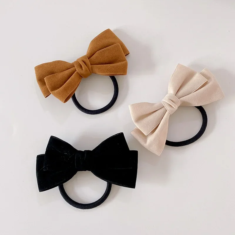 Baby Girls Bowknot Nylon Headband Newborn Elastic Bow Shape Headwear Accessories Hair Ring Child Kids Hair Band Gifts