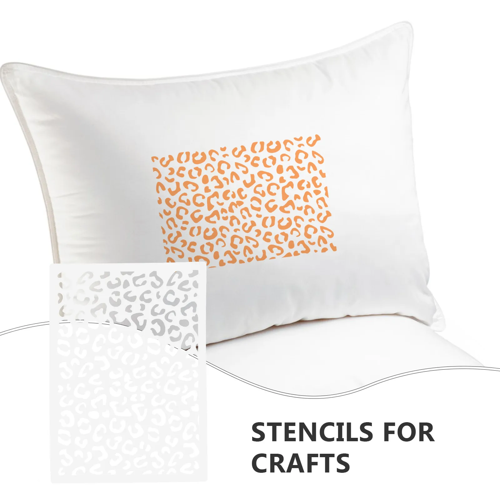 12Pcs Leopard Pattern Hollow-Out Stencils DIY Craft Painting Templates Reusable Plastic Drawing Supplies for Wall Furniture