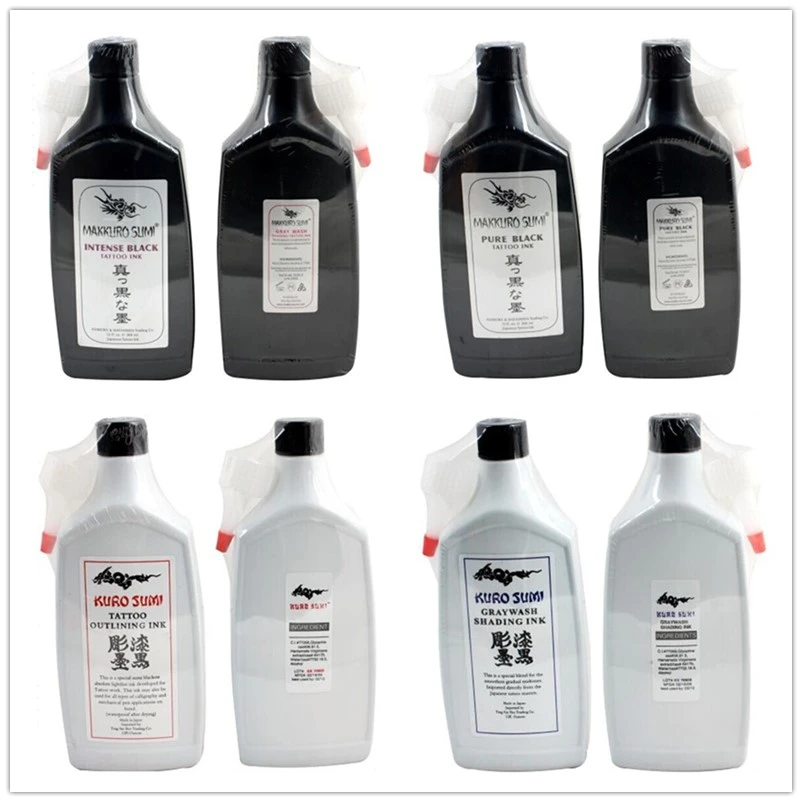 Black ink cosmetic pigment 360ml/bottle tattoo ink permanent colors tattoo supplies tattoo paint - Image 6