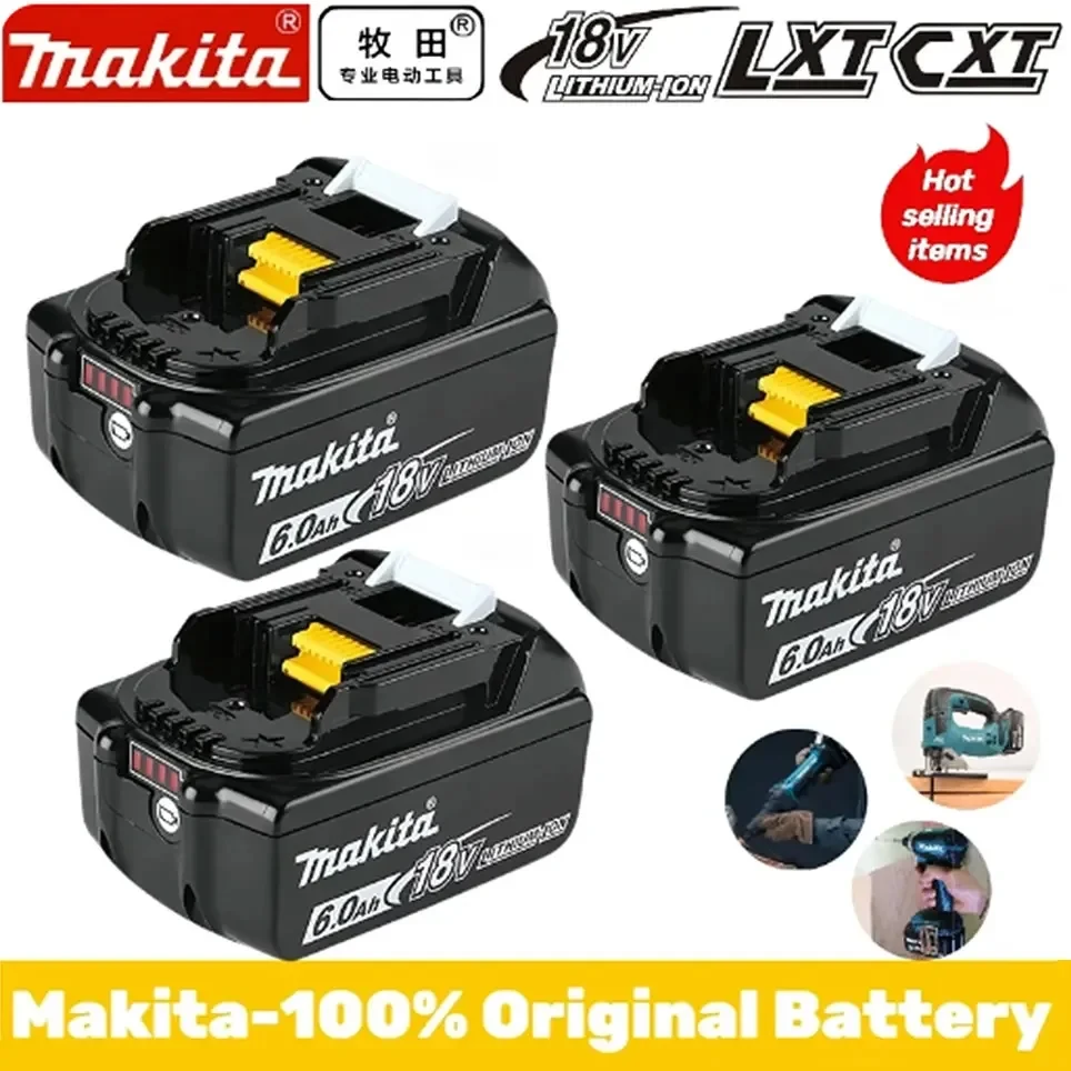 

Makita 6Ah/5Ah/3Ah For Makita High Capacity 18V Battery BL1830B BL1850B BL1850 BL1840 BL1860 BL1815 Replacement Lithium Battery