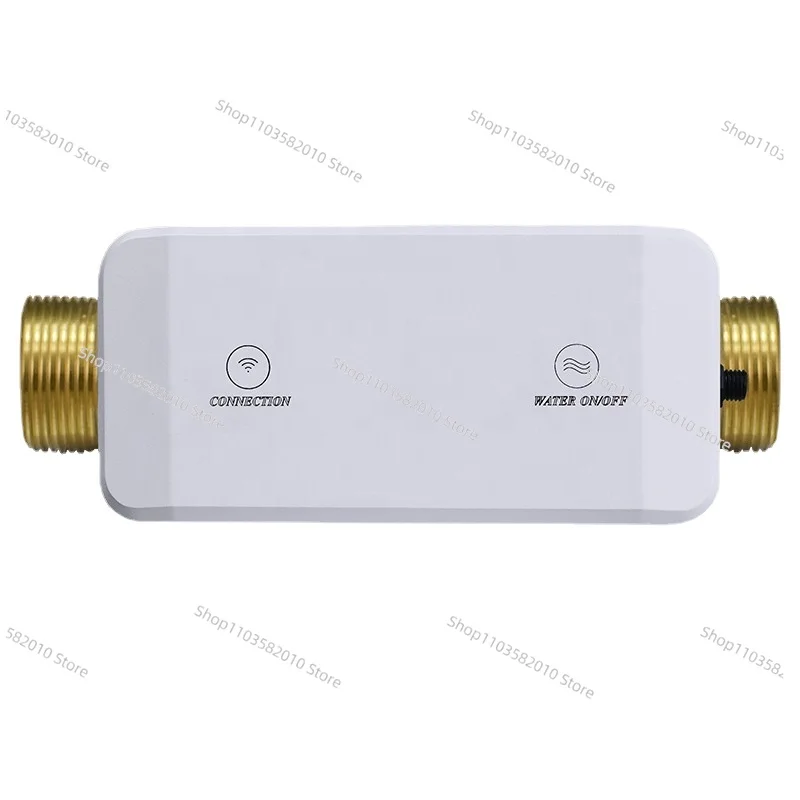 Tuya Water Pressure Temperature Measurement WiFi Water Flow Meter Smart Life Water Leak Control Solenoid Valve