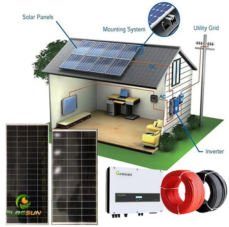 Plug And Play  SystemHigh Power 10kw Complete Set Balcony  Panel Kit Power Plant Balcony  Power Systemhybrid Inve