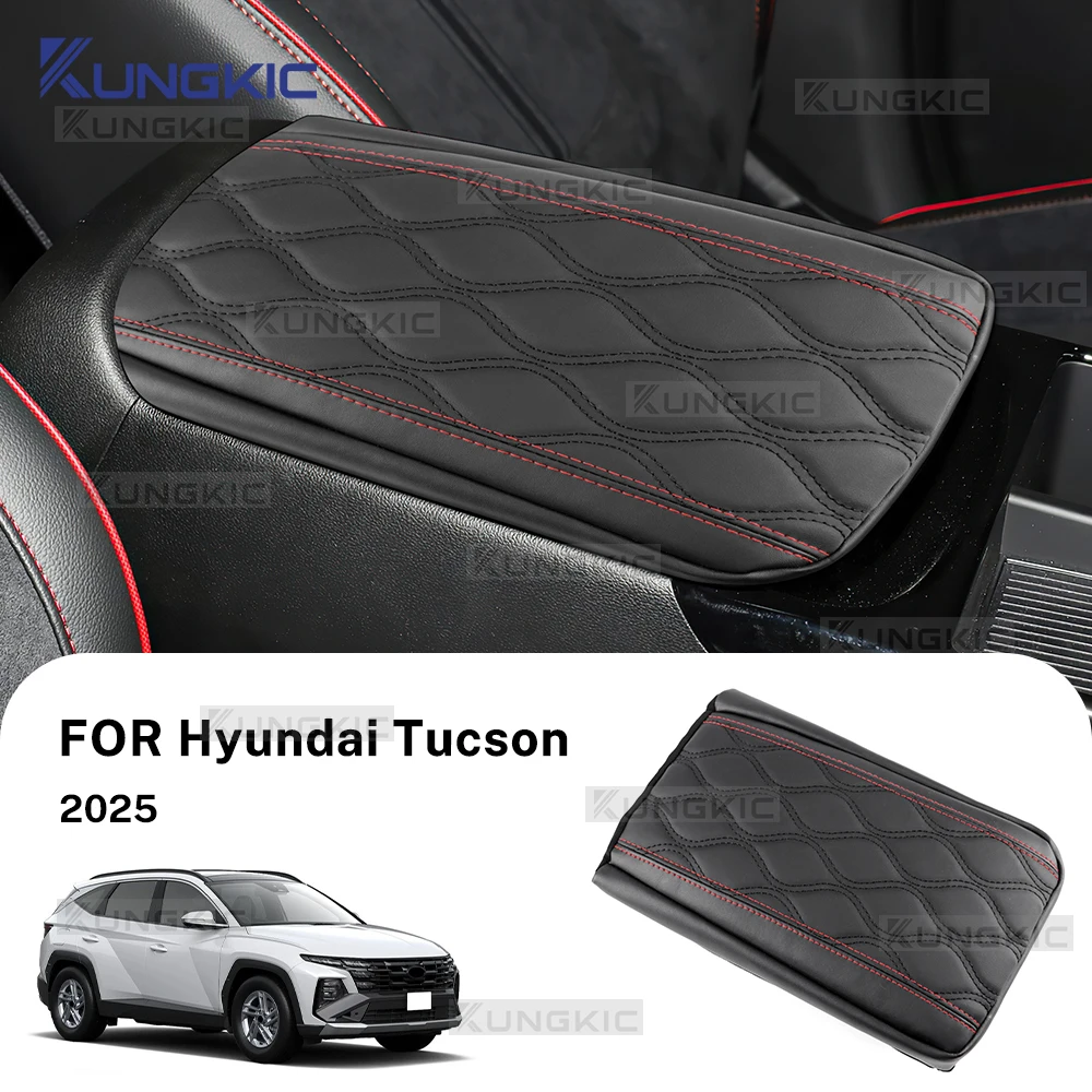 

Car Armrest Box Cover For Hyundai Tucson NX4 2025 2026 Central Control Armrest Container Pad Auto Tucson 2025 Accessories