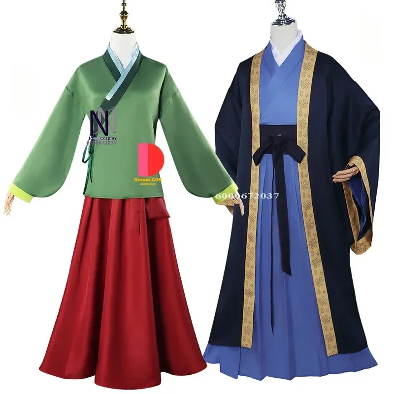 

Anime Maomao Cosplay Costume The Apothecary Diaries Dress Skirt Green Top Best-selling Jinshi Hanfu Halloween Outfit for Women