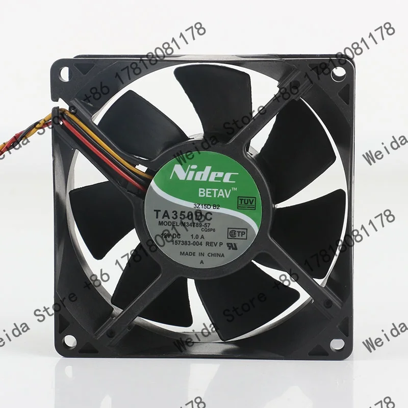 Original NIDEC 9038 9CM M34789-57 9038 12 1.0A large air volume cooling fan for chassis