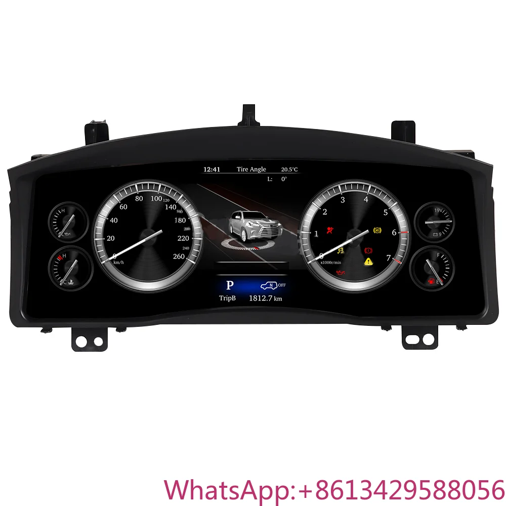 

Car Dashboard Instrument Display Screen for Lexus LX-570 2010-2017 LCD Speedometer LINUX Instrument Cluster