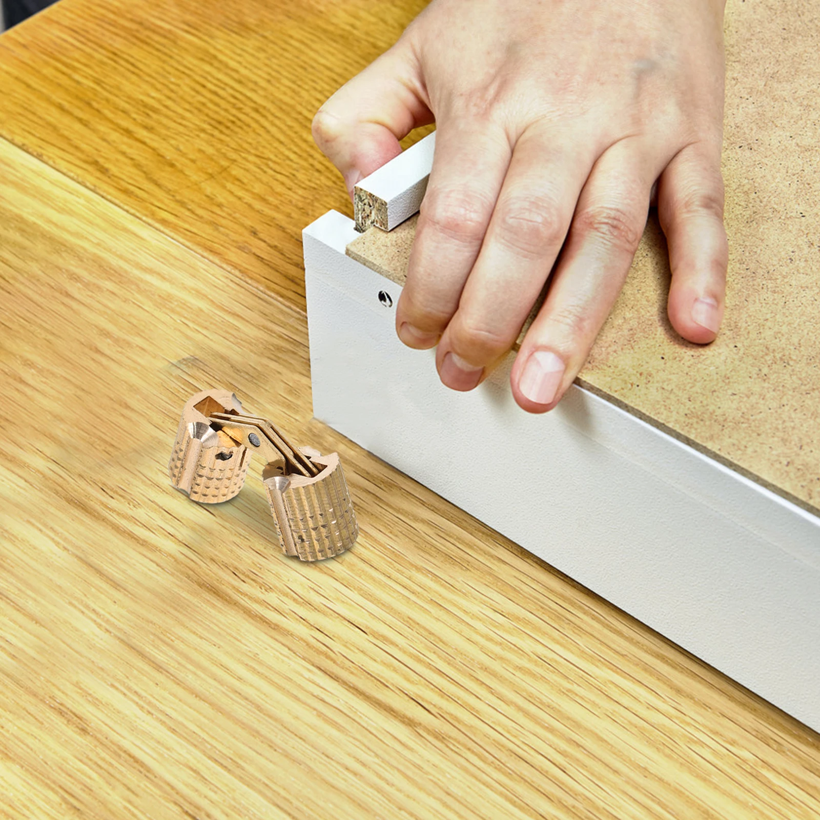

Premium Barrel Hinges Invisible Concealed Cabinet Hardware For Wooden Doors Diy Boxes Handcraft Projects Foldable