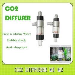 QANVEE CO2 Diffuser System For Aquarium Atomizer Reactor Bubble Counter Spray Accessory Fish Aquatic Cylinder Kit Check Valve