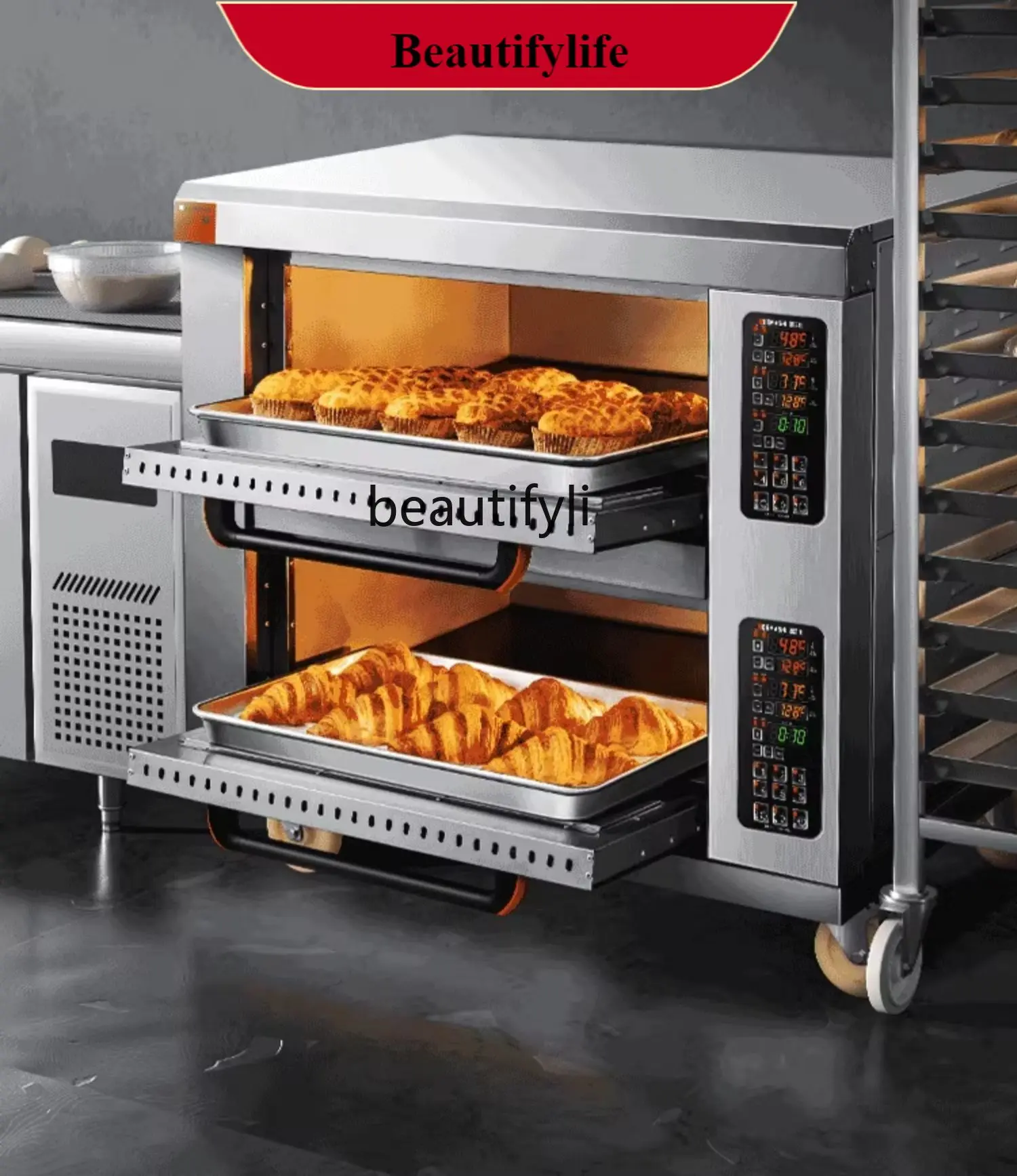 

E132 Large Capacity Oven Commercial Cake Moon Cake Pizza Bread Sweet Potato Large Electric Oven Canteen Baking