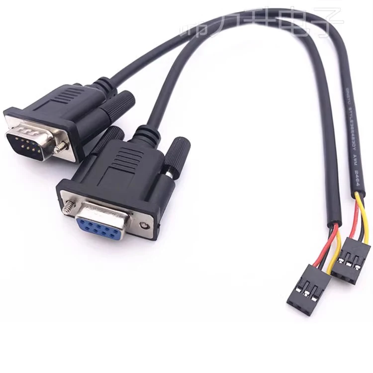 RS232 Male/female connector DB9 Serial port to DuPont 2.54 3P data download cable Jumper terminal cable