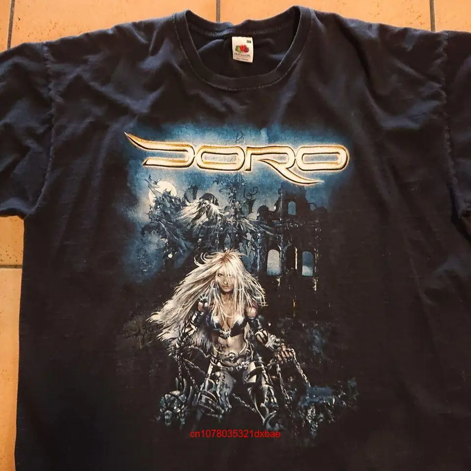 Raise Your Fist DORO PESCH T Shirt  Black S 5XL CC4717 jfif long or short sleeves