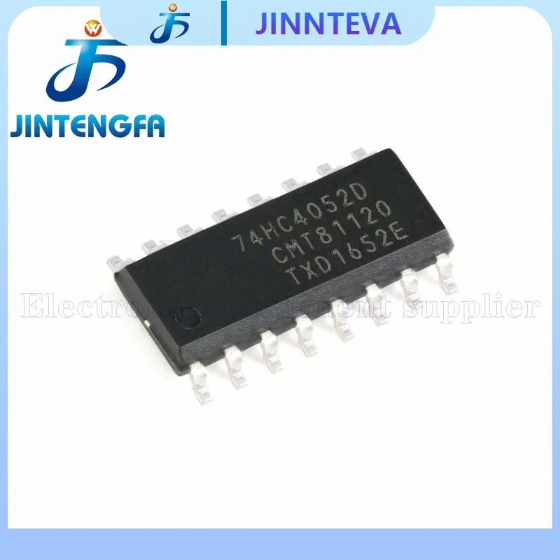 10PCS 74HC4052D 74HC4052 74HC4052D,653 SOP-16 Dual 4-Channel Analog Multiplexer/Demultiplexer SMD IC