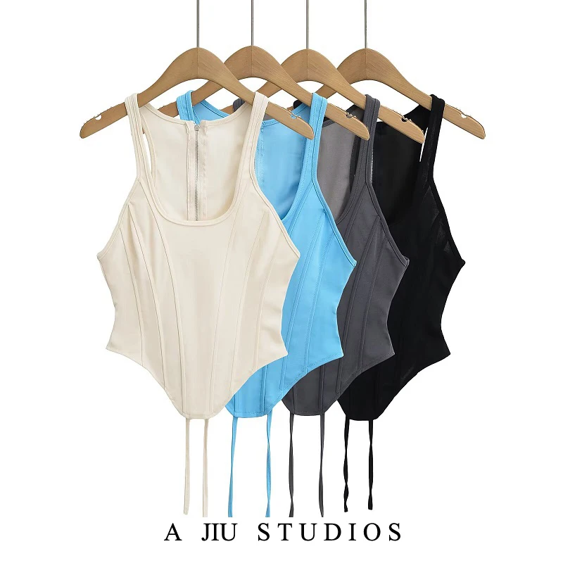

Kendall Jenner Sle American Bal Crop Top Women's Summer Sexy Slimming Fibone Waisand Svel irt