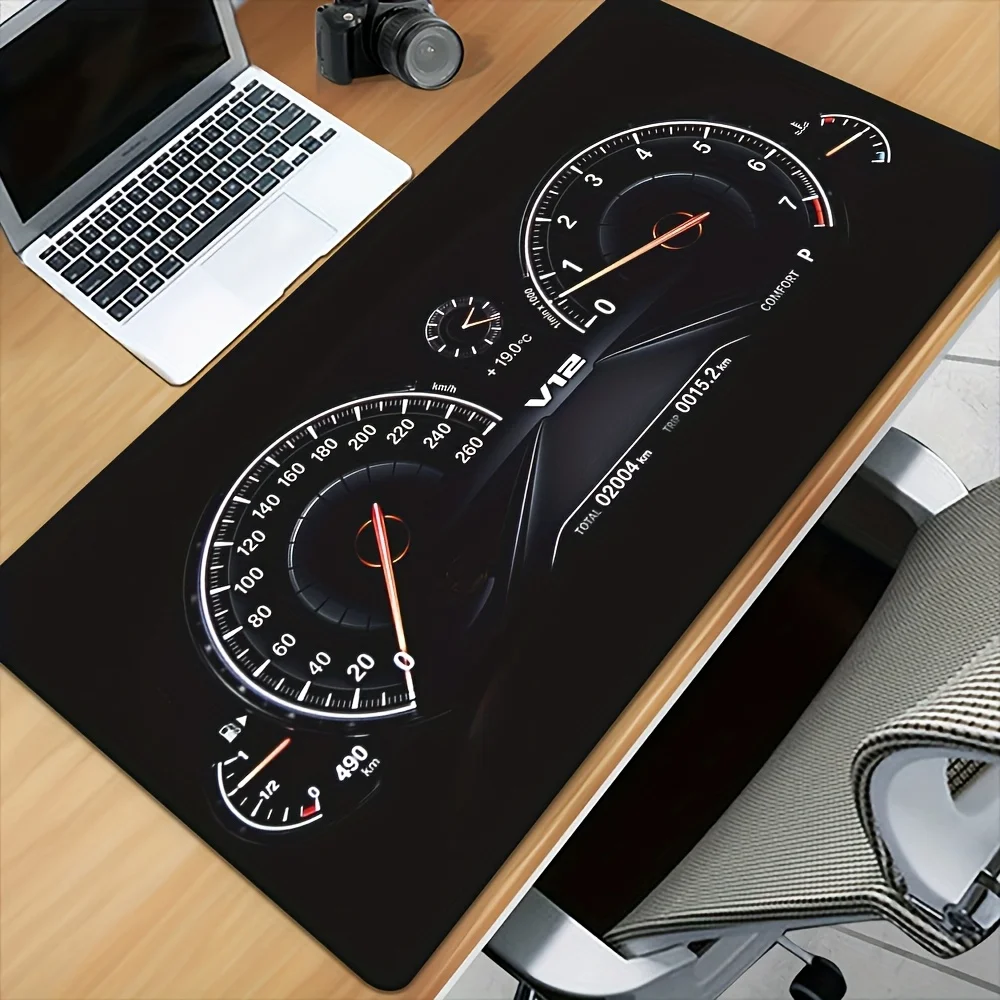 CIFBUY  Dashboard Design Mouse Pad Large Gaming Desk Mat Speedometer Tachometer Non Slip Rubber Base HD Print for PC Office Gift