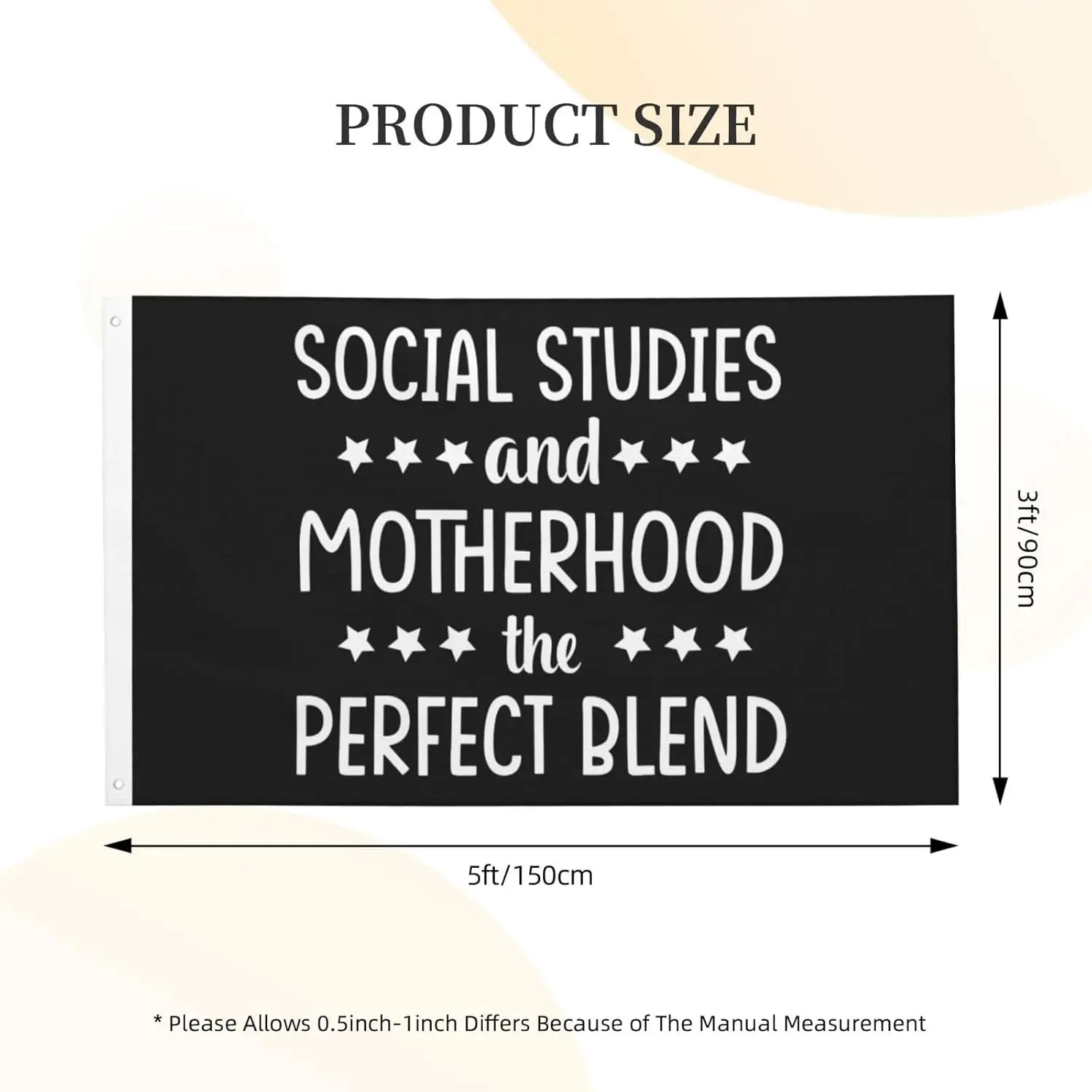 Flagnshow 100% Polyester Social Studies And Motherhood The Perfect Blend Flag