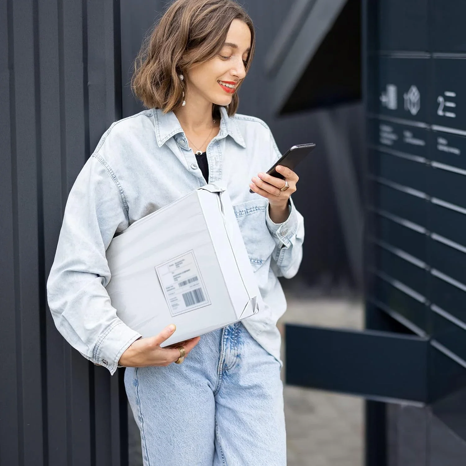 Sacs en Poly blanc robustes, enveloppes d'expédition adhésives fortes, auto-scellantes, étanches, anti-déchirure, emballage de courrier en Poly