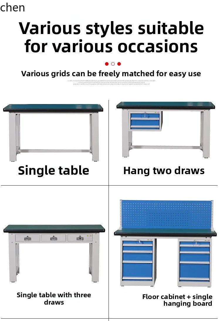 b11-7.2 Workshop Assembly Line Laboratory Heavy Duty Anti-Static Operation Table Assembly Maintenance Tool Table