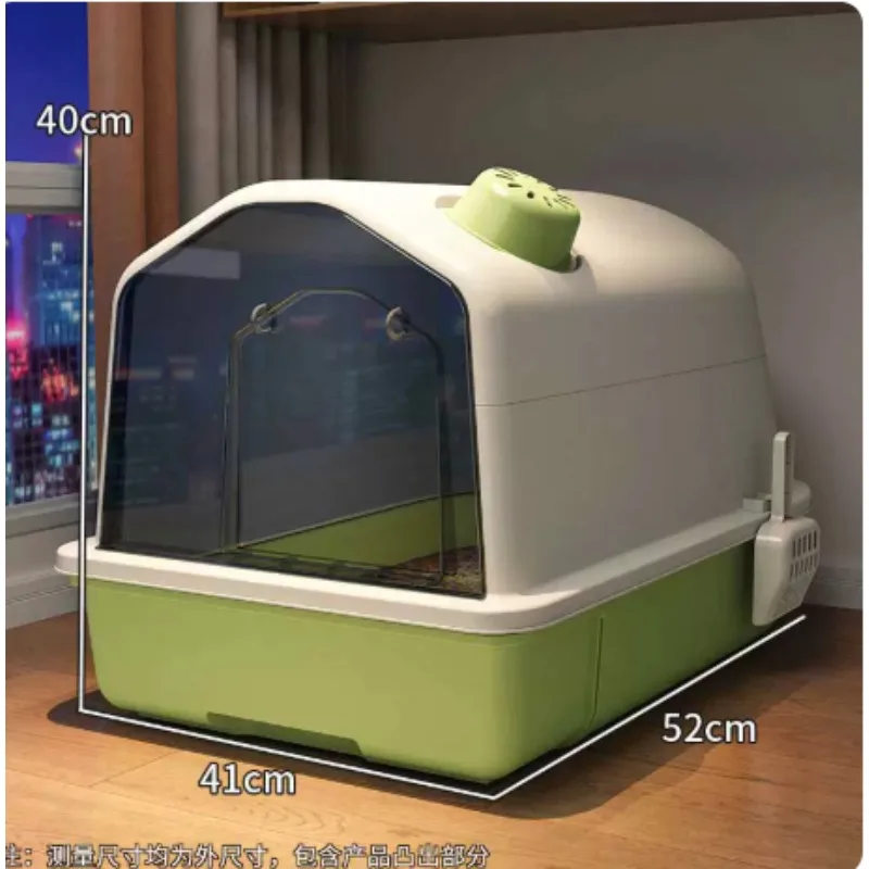 Extra Large Enclosed Cat Litter Box Odor Control Anti Splash Jumbo Covered Cat Toilet