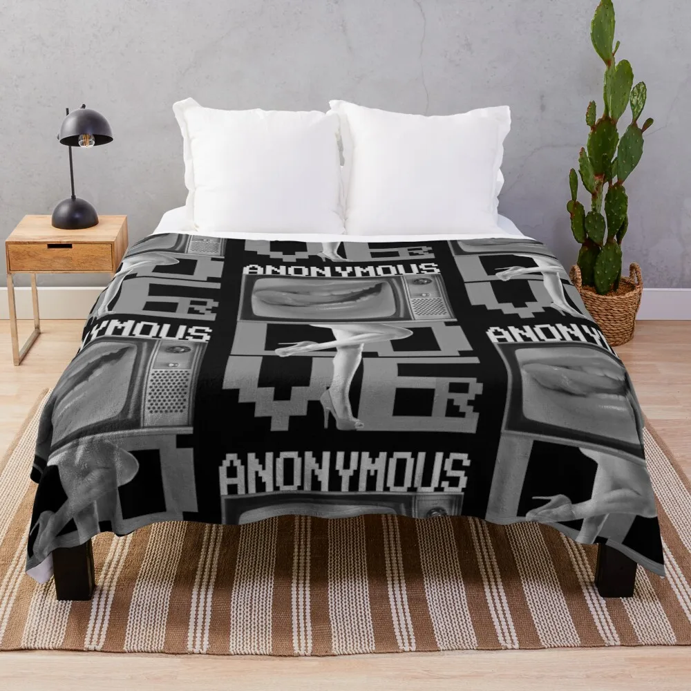 Anonymous Lover Throw Blanket Flannel Moving christmas gifts Hairys Blankets