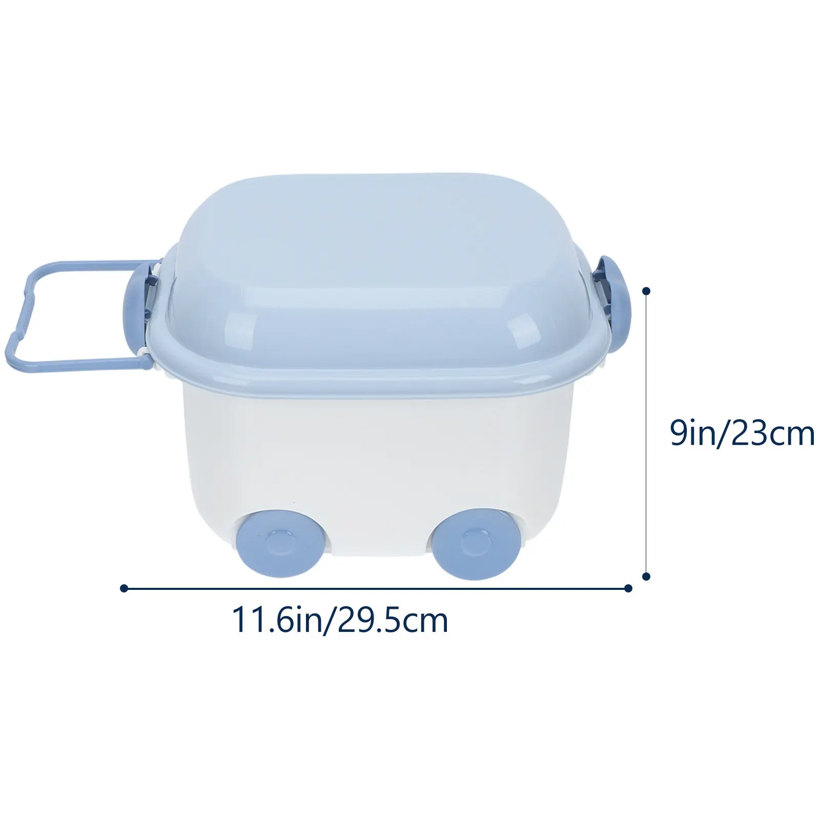 Multi-Functional PP Storage Box with Lid Wheel Portable Household Organizer Clothes Sundries Container Storage Holder