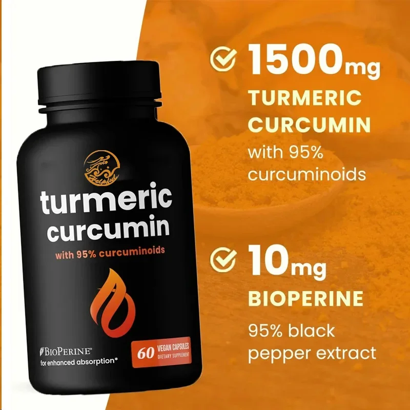 

95% Curcumin Compounds Are Used for Joint Health, Brain, Heart, and Immune Support in Non Genetically Modified