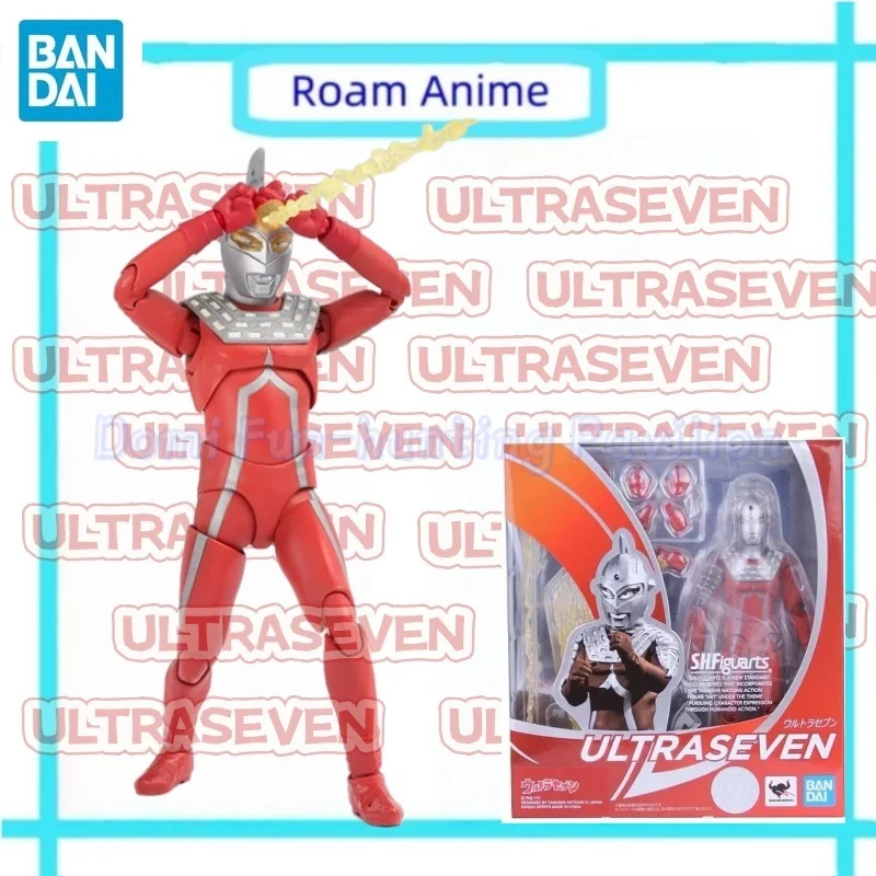 Figurka anime Bandai S.H.F ULTRASEVEN, figurki akcji, zabawki, prezenty dla dzieci, kolekcjonerskie, od ręki, modele, ozdoby, oryginalne