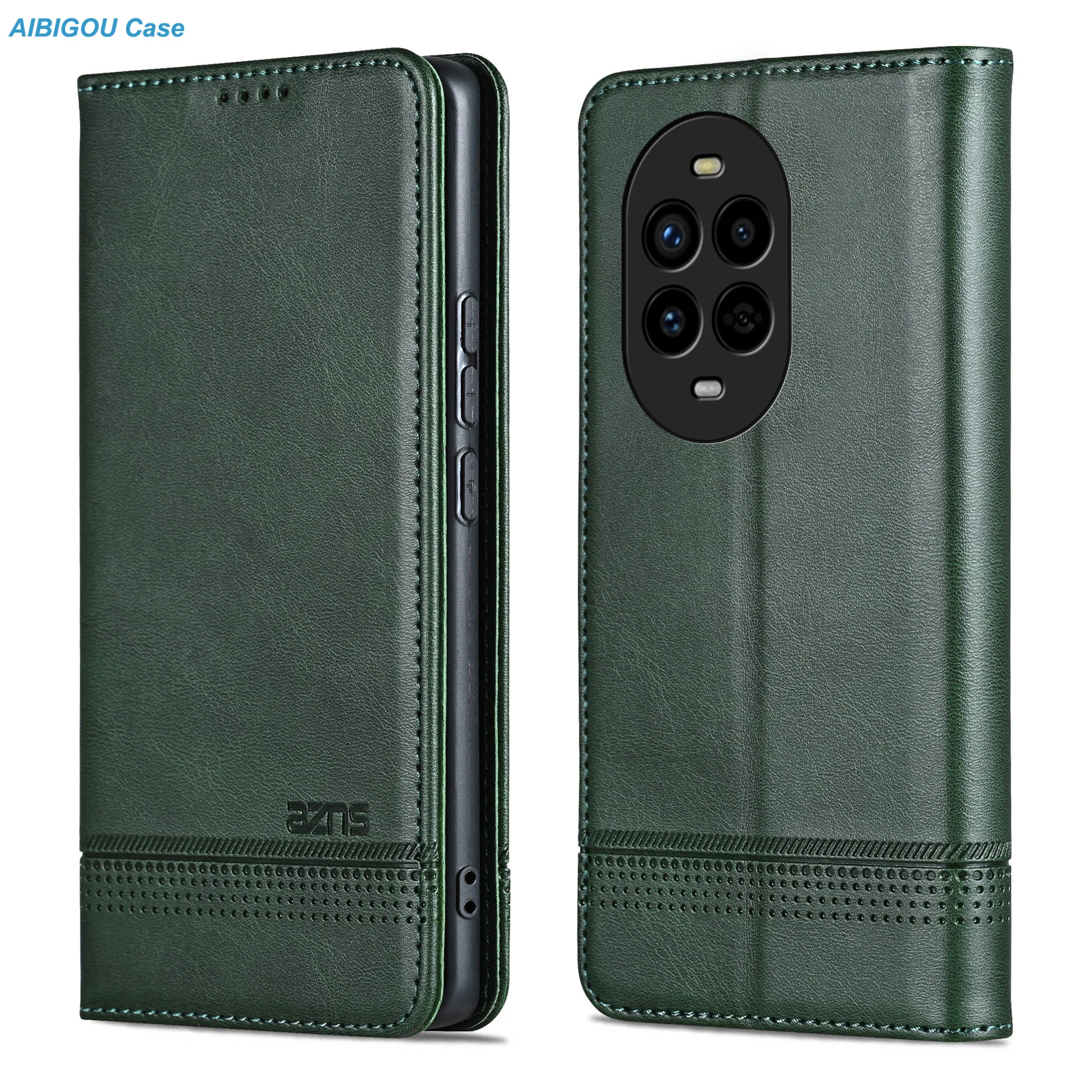 Funda de Cuero Tipo Cartera de Lujo para Huawei Nova 15 14 13 12 11 10 9 PRO 12S 12i, Estilo Retro con Tapa Magnética 360, Fundas para Teléfono Nova 9 SE
