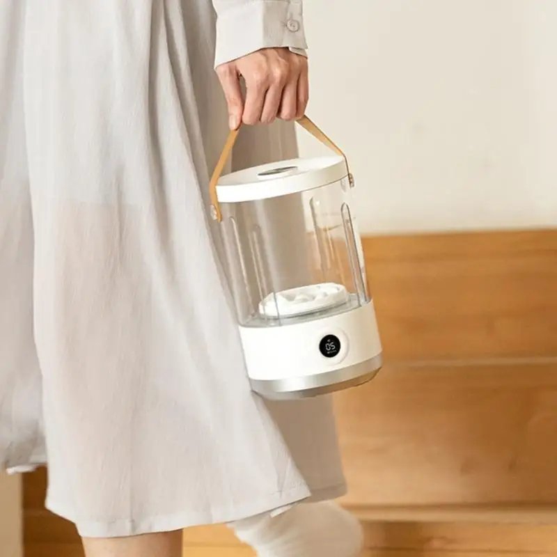 U1JE Travel Washer Rechargeable 4000mAh Battery Washer Clear Clearer untuk Penghematan Ruang Apartemen Berkemah Pakaian Dalam