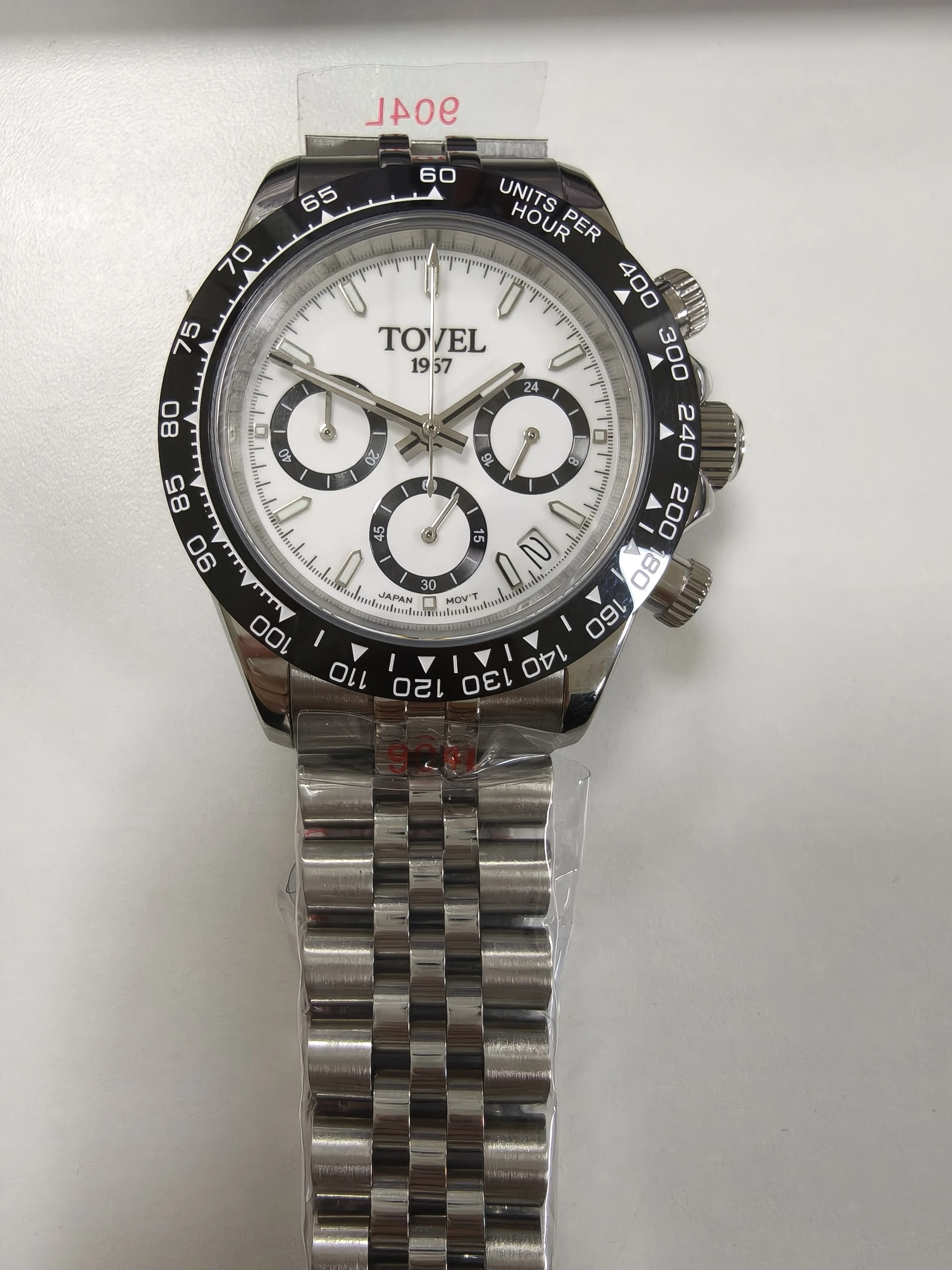 Customized Titanium Case 36mm Field Automatic Mechanical NH35A Watch Men 20ATM Sapphire Glass Date Window Screw Crown Leather