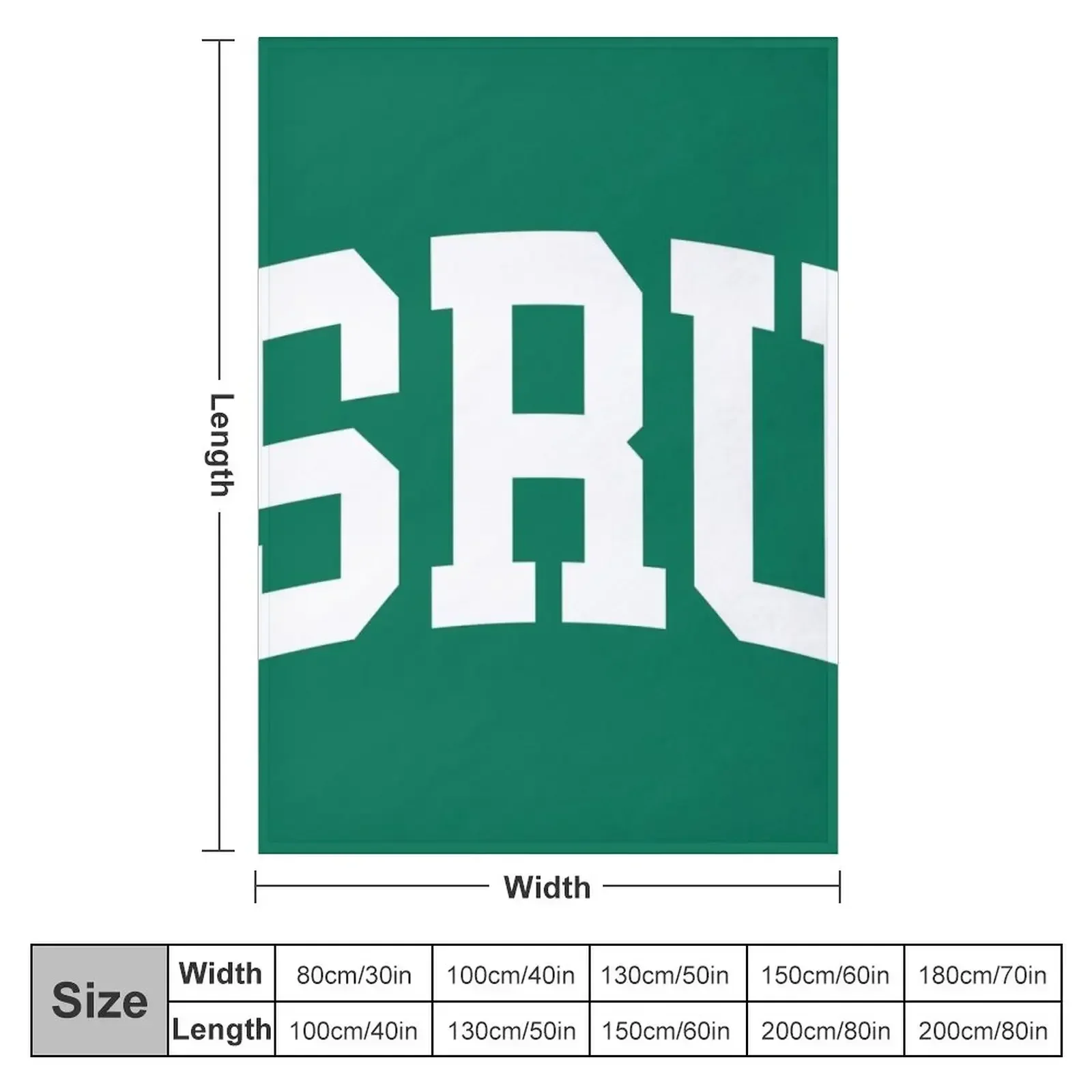 slippery rock - college font curved Throw Blanket Giant Sofa Camping Comforter Flannel Fabric christmas decoration Blankets