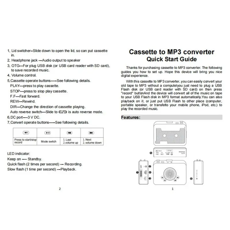 abmf-hi-fi-stereo-cassette-player-retro-usb-tape-converter-direct-conversion-of-mp3-to-usb-drive-portable