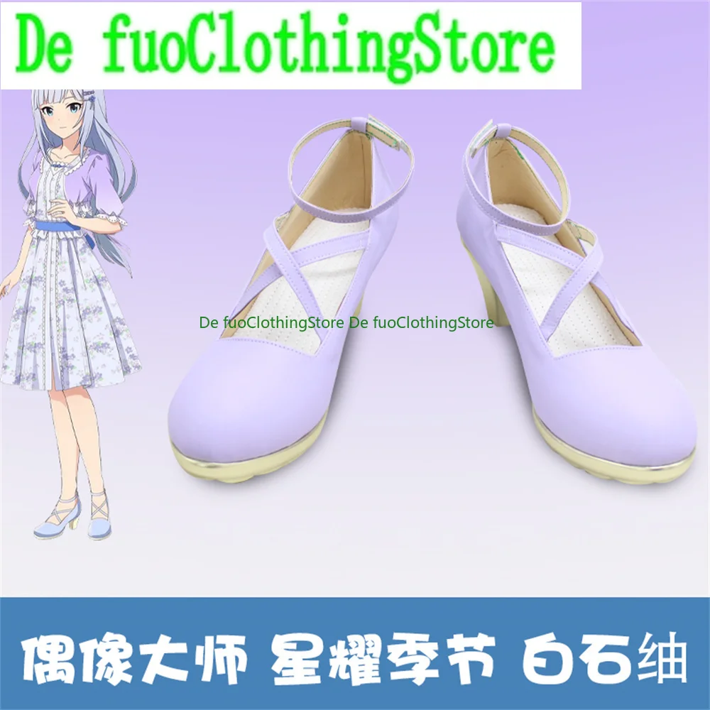 THEIDOLM@STER THE IDOLMASTER MILLION LIVE THEATER DAYS Shiraishi Tsumugi Cosplay Shoes Boots Game Anime Halloween ChristmasDefuo