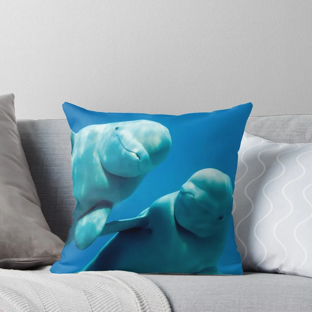 

Beluga Whales Throw Pillow Sofa Cushion Cover Cushion Cover Set pillowcases for sofa cushions bed pillows pillow