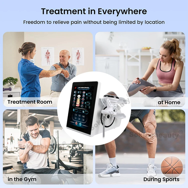 Professional Focused Shockwave Machine Non Invasive Pain Management Deep Tissue Healing Shoulder Neck Massage Device