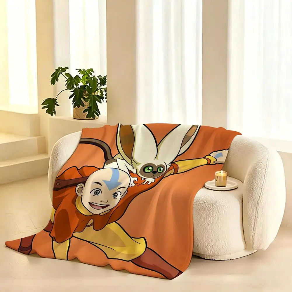 Avatar The Last Airbender Cartoon Throw  flannel blanket, suitable for sofas, beds, offices,  exquisite gift blankets