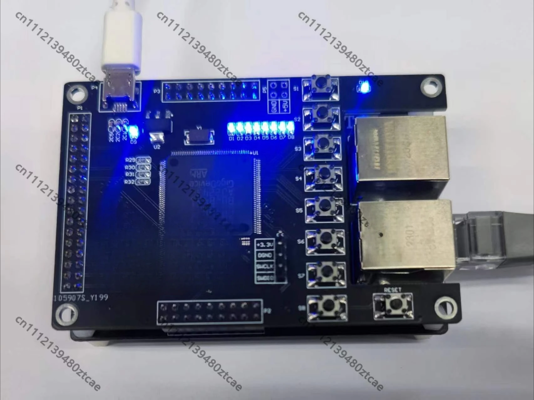 EtherCAT Slave Station Development Board 16IO Support Industrial Control CIA402 Standard Module