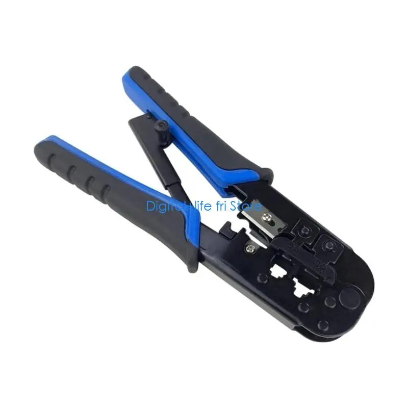 E06D Compact Networking Cable RJ45 Crimper With Integrated Cutting Stripping Functions For 6P 8P RJ11 RJ12 RJ45 Connectors