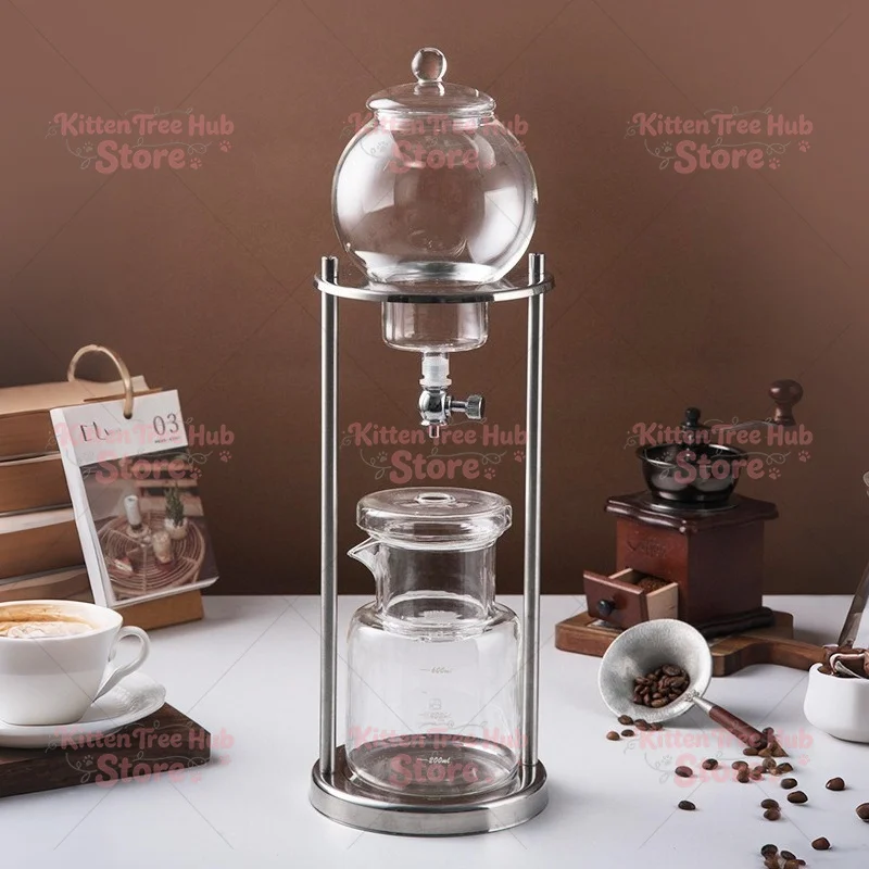 Glass Cold Drip Coffee Maker, Iced Coffee Extraction Tower
